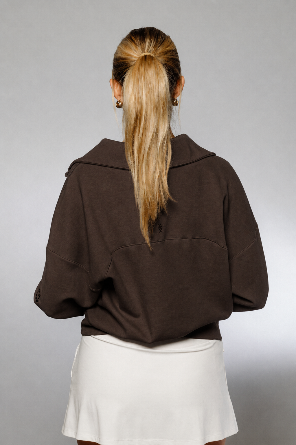 Rhone Women's Quarter Zip - Mocha